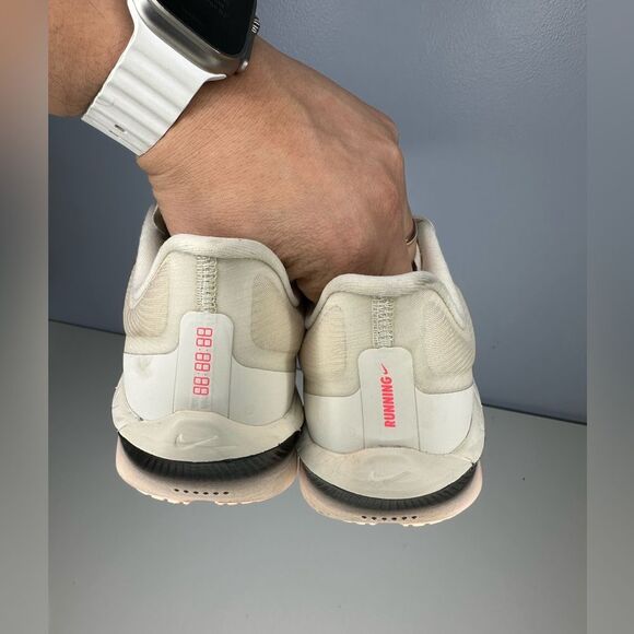 Nike Women’s Zoom Fly 6 Road Racing Shoes Sz 7.5 Pale Ivory Crimson Carbon Plate - Picture 4 of 7